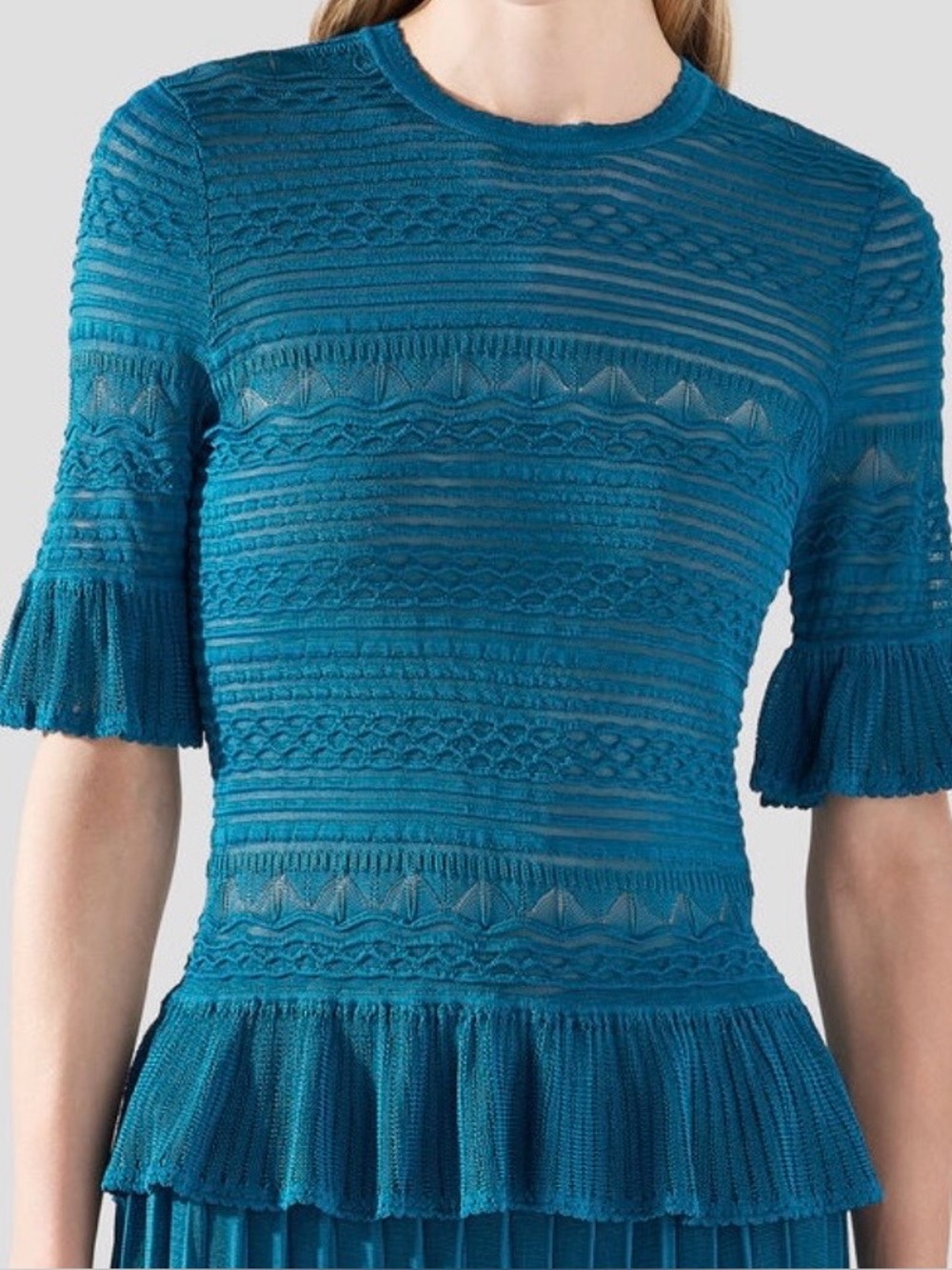 Ulla Johnson Turquoise Floral top